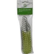 Wholesale - 12pc GREEN METAL ROLLER HOOKS C/P 72, UPC: 810002208737